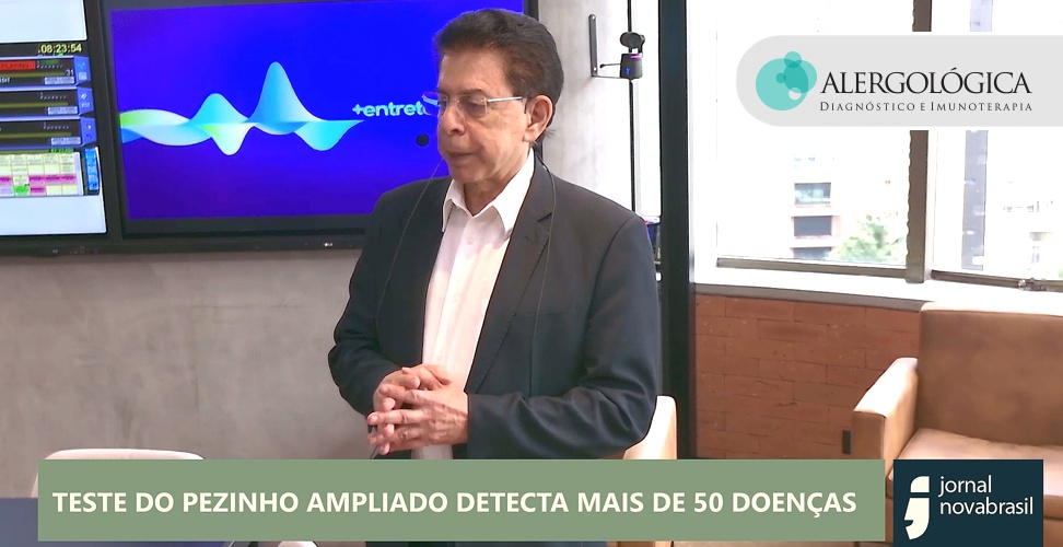 Clinica Alergologica - Entrevista Nova Brasil com Herodoto Barbeiro - Dr Antonio Condino Neto comenta Teste do Pezinho Ampliado